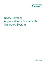 NATA refresh: appraisal for a sustainable transport system