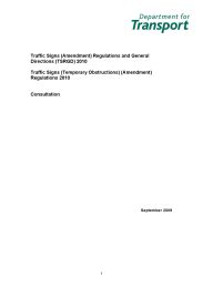 Traffic signs (amendment) regulations and general directions (TSRGD) 2010 and Traffic signs (temporary obstructions) (amendment) regulations 2010 - consultation