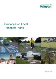 Guidance on local transport plans