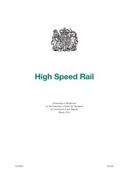 High speed rail. Cm 7827