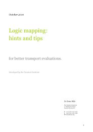 Logic mapping: hints and tips for better transport evaluations
