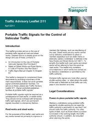 Portable traffic signals for the control of vehicular traffic