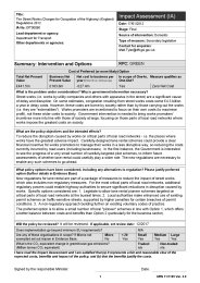 Street works (charges for occupation of the highway) (England) regulations 2012 - impact assessment