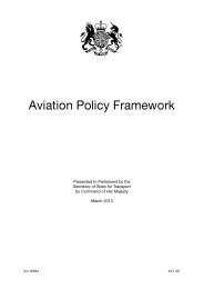 Aviation policy framework. Cm 8584