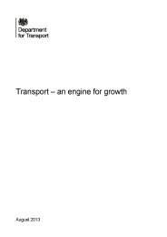 Transport - an engine for growth