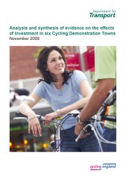 Analysis and synthesis of evidence on the effects of investment in six cycling demonstration towns