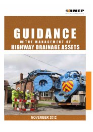 Guidance on the management of highway drainage assets