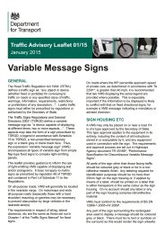 Variable message signs