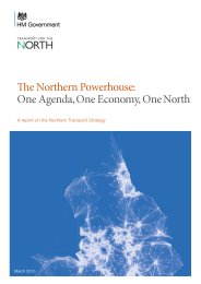 Northern powerhouse - one agenda, one economy, one north: a report on the northern transport strategy