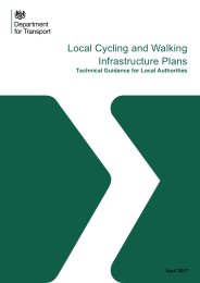 Local cycling and walking infrastructure plans - technical guidance for local authorities