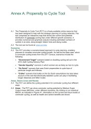 Local cycling and walking infrastructure plans - annexes A to C