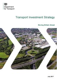 Transport investment strategy - moving Britain ahead