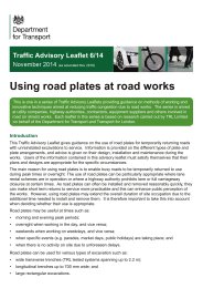 Using road plates at road works (as amended Nov 2016)