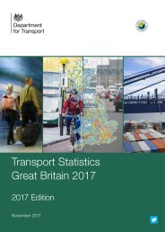 Transport statistics Great Britain 2017