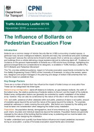 Influence of bollards on pedestrian evacuation flow (as amended October 2017)