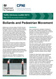 Bollards and pedestrian movement (as amended October 2017)