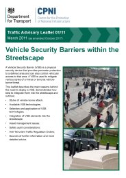 Vehicle security barriers within the streetscape (as amended October 2017)