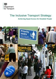 Inclusive transport strategy: achieving equal access for disabled people