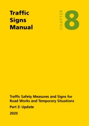 Chapter 8: Traffic safety measures and signs for road works and temporary situations. Part 3: Update