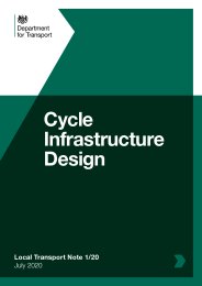 Cycle infrastructure design