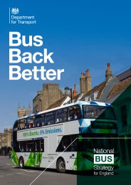 Bus back better. National bus strategy for England