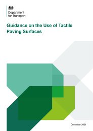 Guidance on the use of tactile paving surfaces