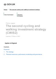 Second cycling and walking investment strategy (CWIS2)
