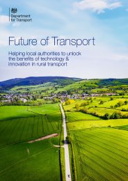 Future of transport. Helping local authorities to unlock the benefits of technology and innovation in rural transport