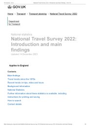National travel survey 2022: introduction and main findings