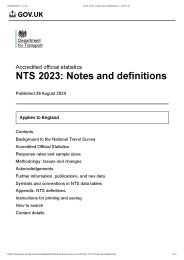 NTS 2023: notes and definitions