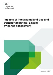 Impacts of integrating land-use and transport planning: a rapid evidence assessment