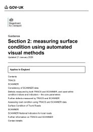 Road condition statistics: technical note. Section 2: measuring surface condition using automated visual methods