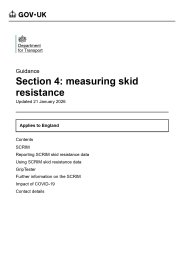 Road condition statistics: technical note. Section 4: measuring skid resistance