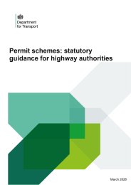 Permit schemes: statutory guidance for highway authorities