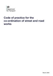 Code of practice for the co-ordination of street and road works