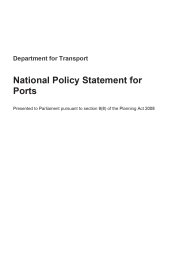 National policy statement for ports