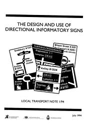 Design and use of directional informatory signs