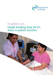 Adult in-patient facilities