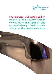 Water management and water efficiency – best practice advice for the healthcare sector