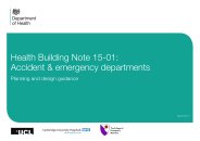 Accident and emergency departments: planning and design guidance