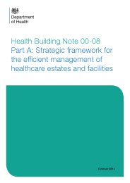 Strategic framework for the efficient management of healthcare estates and facilities