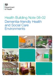 Dementia-friendly health and social care environments