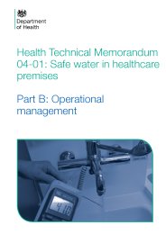 Safe water in healthcare premises - part B: operational management