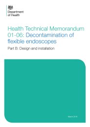 Decontamination of flexible endoscopes. Design and installation