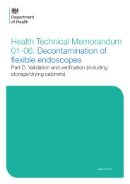 Decontamination of flexible endoscopes. Validation and verification (including storage/drying cabinets)