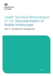 Decontamination of flexible endoscopes. Operational management