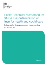 Decontamination of linen for health and social care: guidance for linen processors implementing BS EN 14065