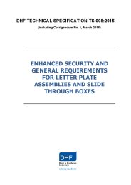 Enhanced security and general requirements for letter plate assemblies ...