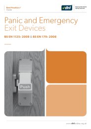 Panic and emergency exit devices - BS EN 1125:2008 and BS EN 179:2008