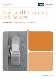 Panic and emergency exit devices - BS EN 1125:2008 and BS EN 179:2008